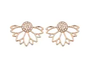Mystical Lotus Flower Stud Earrings