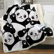 Cute Pandas Throw Blanket