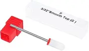 Labymos 6pcs Nail Drill Bits Cuticle Cleaner Drill Brush Rotary Polishing Nail Grinding Heads Nail Salon Tools