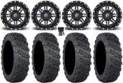 Fuel Lethal 15" Wheels Black 30" Versa Cross V3 Tires Sportsman RZR Ranger