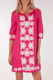 Mystical Vine Embroidery Dress--COL-15513052WS