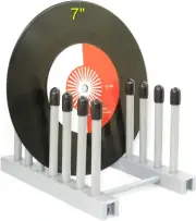 Vinyl Record Storage Holder Stand Cleaning Device Drying Rack Display - with Sil