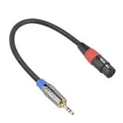 3.5mm TRS Male to XLR Female Shielded Microphone Mic Audio Cable For Mobile