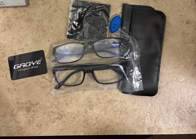 NEW 2 pairs Reading Glasses Men/Women, Eyeglasses, Blue Light Readers +1.75