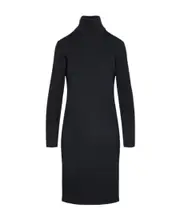 Bottega Veneta Open Back Turtleneck Knitted Dress S,L black