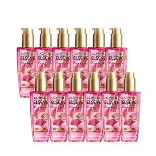 【LOREAL Paris 巴黎萊雅】全新升級 金緻護髮精油箱購12入組100ml(專櫃級香氛系列)