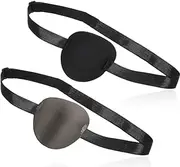 2 Piece Eye Mask for Adults and Children, Comfortable Adjustable Eye Mask for Left or Right Eye, Eye Masks