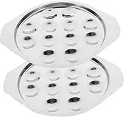 BESTYASH 2Pcs Stainless Steel Escargot Plate Compartment Baking Tray for Shellfish Serving Dishwasher Safe Kitchen Gadget for Snails Oysters and Conch