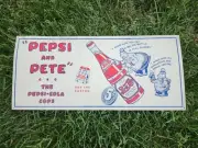 Pepsi And Pete Vintage Metal Sign The Pepsi- Cola cops