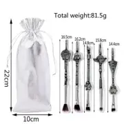 5Pcs Star Wars Makeup Brushes Kits Kawaii Foundation Blending Blush Pouch