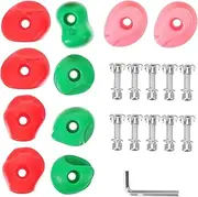 HONMEET 10Sets Climbing Holds for Durable Rock Climbing Accessories Use Coordination Agility for Schools Playgrounds