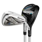 NEW Lady TaylorMade SIM2 Max 5-PW+AW+SW Hybrid Irons Aldila NV 45 Graph Light