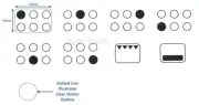 6 Hob Stove Cooktop Adhesive Oven Sticker Label Electric Induction Gas Cook Top
