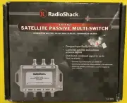 RadioShack Satellite Passive Multi-Switch 3-In/4-Out Dual-LNB #16-2571 (R9)——-10