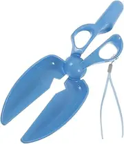 PERSELOSO 1Pc Portable Pet Poop Scooper Clip Scissors Shape Waste Pickup Tool for Small Dogs Cats Easy One Handed Operation for Indoor Outdoor Cleaning Durable Design