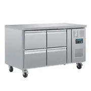 Polar U-Series 4 Drawer Counter Fridge 4xGN - Under Bench Fridges (DA547-A) - DA547-A