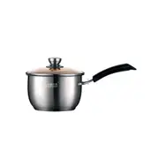 Milk Saucepan Stainless Steel Soup Porridge Milk Pan Suit For All Stove Induction Pots With Handle Heat-Proof Cookware