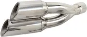 Exhaust Muffler Silencer Pipe For K&awasaki For N&inja 300 Ninja300 For ER 6N ER6N Z750 Z800 For Z900 Z1000 For Z 750 800 900 1000 Universal 38-51mm Dual Exhaust Muffler Pipe Exhaust Tailpipe (Size :