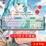 【精品熱銷】初音主題鍵帽機械鍵盤CHERRY艾石頭AKKO黑爵阿米洛IKBC可用