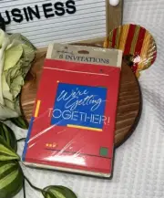 Vintage Hallmark “ We’re Getting Together “Invitations (8) RETRO