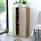 Shoe Cabinet Footwear Sneaker Organiser 2 Door Cupboard 14 Pairs Shoes Storage