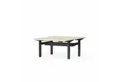OL Klass Electric Height Adjustable Share Desk - Oak Ravine Top Black Fame
