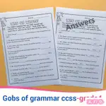 現貨免運GOBS OF GRAMMAR CCSS 國小四年級英語語法練習 A4作業紙國外課堂趣味手工作業紙【貝拉童館】