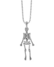 Lagos Sterling Silver Rare Wonders Skeleton Pendant Necklace, 22-24
