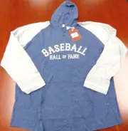 MITCHELL & NESS COOPERSTOWN BASEBALL HALL OF FAME LIGHTWEIGHT HOODY SHIRT SZ 3XL