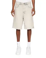 Maxx Short Pluto Wide Leg Fit - Stone Grey | Ksubi ++