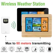 Digital LCD Wireless Weather Station Clock Calendar Thermometer Indoor & Outdoor