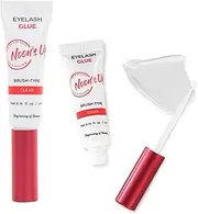 NOON’S UP Eyelash Glue Clear 0.14 fl oz 4ml - Eyelash Glue lash Glue Eyelash Adhesive Strip lash Glue Eyelashes Glue Waterproof Water Resistant