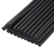 30pcs Mini Hot Glue Gun Sticks 10.6" x 0.27"for Glue Gun, Black