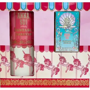 【ANNA SUI 安娜蘇】Anna Sui Fantasia Forever 童話粉紅獨角獸淡香水禮盒(專櫃公司貨)