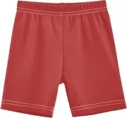 [RPLIFE] Girls Shorts Fire Brick Cotton Spandex Bike Cartwheel Shorts for Under Dresses Toddler Summer Outfits, 4-10 Years, Fire Brick, 10 Years