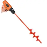 Auger Drill Bit for Planting 2"(D) x14.5(L), Garden Ground 2"(D) x14.5"(L)