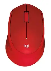 Logitech M331 SILENT PLUS Wireless Mouse RED DPI (Min/Max): 1000± 1-Year Limi