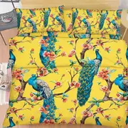 3D Flowers Trees Peacocks 46 Bedding Set Pillowcases Quilt Duvet Cover Set Queen King