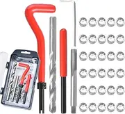 JoyTube 35 Pcs Thread Repair Kit, Stainless M10 x1.5mm Thread Repair Insert Kit Compatible Hand Tool Set for Auto Repairing