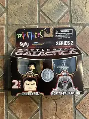 Battlestar Galactica CHIEF TYROL & MORTAR PACK CYLON Series 2 TRU Minimates BSG