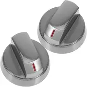 Didiseaon 2pcs Gas Stove Knobs Metal Replacement Knob for Cooktops Enhanced Cooking Control Comfortable Grip Stylish Design for Home Kitchens and Outdoor Grills