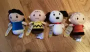 Hallmark PEANUTS Itty Bitty Lot of 4 - LUCY, CHARLIE BROWN, SNOOPY & LINUS - NEW