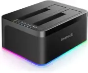 Inateck RGB SATA to USB 3.0 Hard Drive Docking Station with Offline Clone, for
