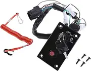 KiBcsLic Single Engine Ignition Key Switch Panel Assembly Spare Part 37100-96J24 Easy to Install
