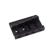 KD By AxLabs Vintage-Style Bass Bridge - 5-Screw, 4-String - Black