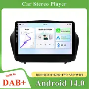 DAB Car Stereo GPS Navi Android 14 For Hyundai IX35 2009-2015 Carplay Head Unit