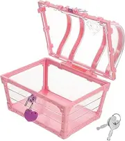 treasure chest storage organizer pirate chest jewelry storage organizer girls party favors pirate games toy toys for girl jewelry chest gift box child plastic little girl/1055