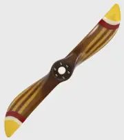 Propeller Laminated Mahogany Wood 31" Multi Colored Tips Airplane Aviation Decor