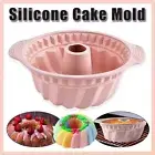 Silicone Chiffon Cake Mold Nonstick Round Mousse Baking Pan Easy Demoulding Tool