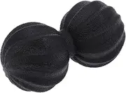 Tpe Peanut Massage Ball for Full Body Relief Comfortable Trigger Point Therapy for Back Shoulder Neck Leg Durable Odorless Design for Training Black